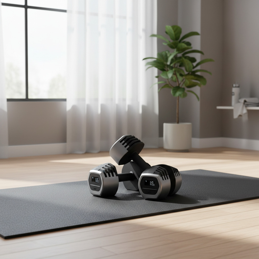 Mancuernas Ajustables - Ambiente Gimnasio en Casa